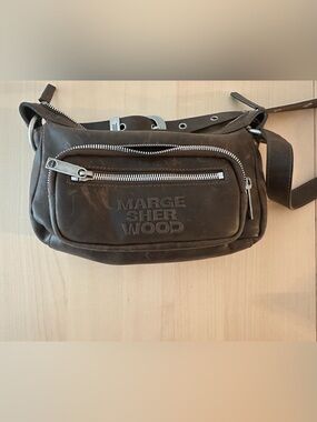 Marge Sherwood hobo mini washed brown pull up